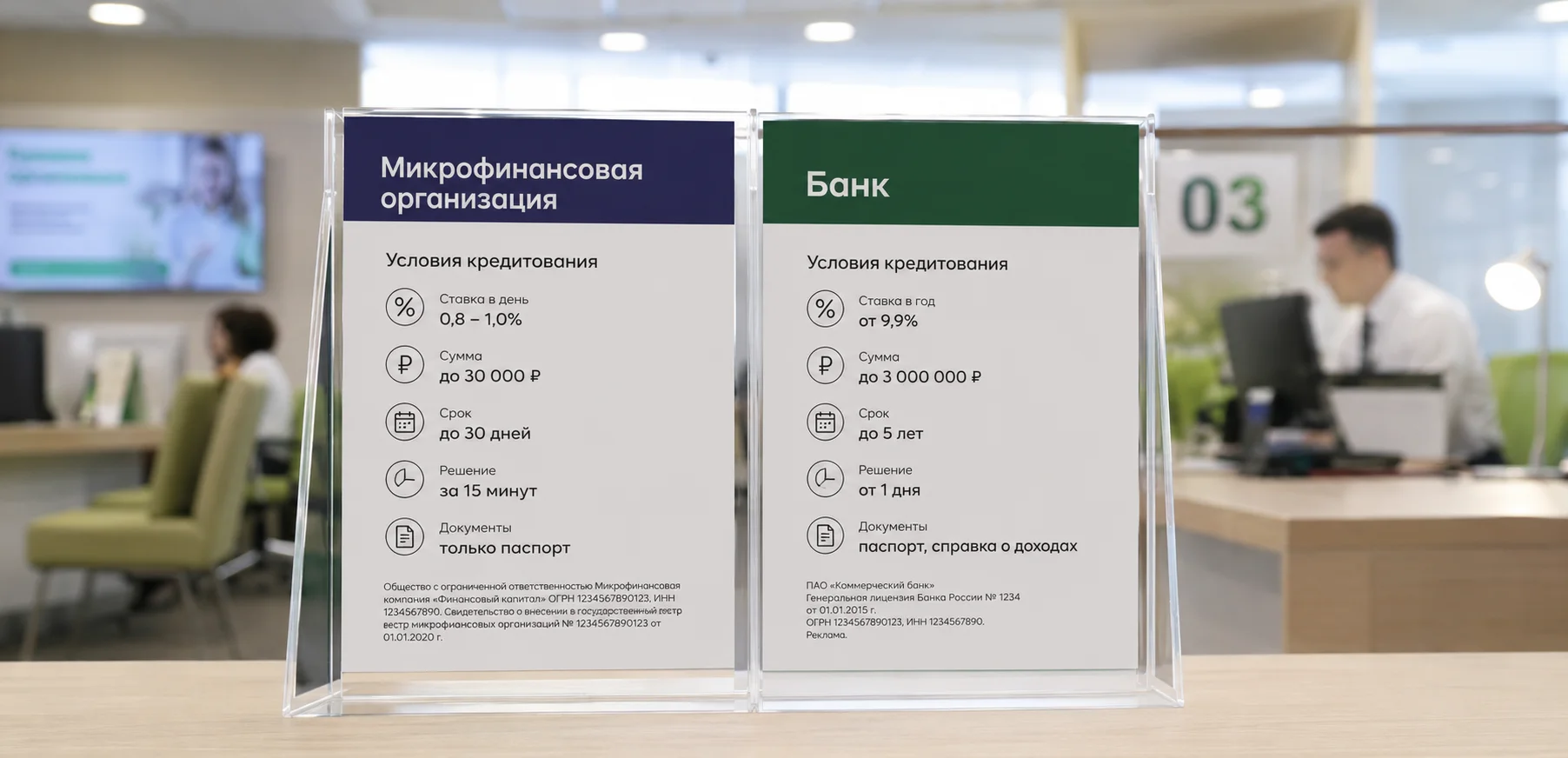 6. МФО vs Банк: Сравнение Ставок и Условий Кредитования